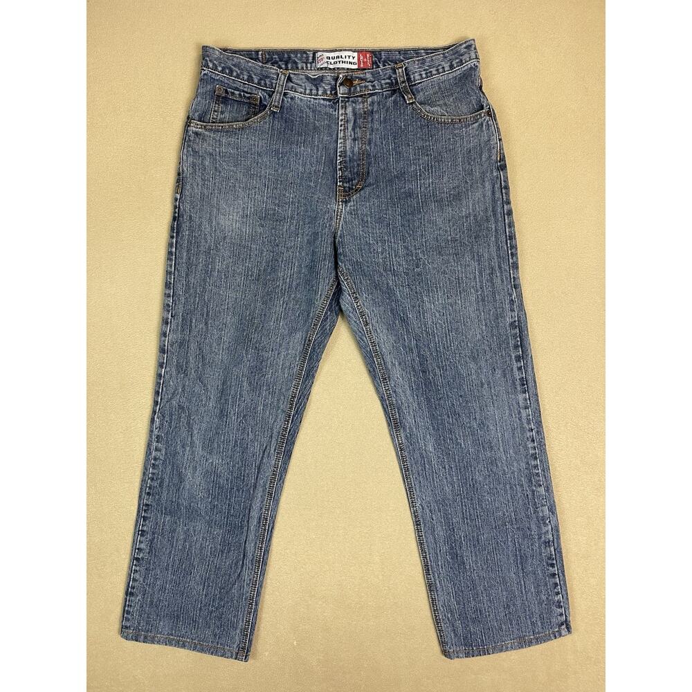 Levis 550 Jeans Mens 36x32 Blue Vintage Boot Cut Relaxed Fit Mid Rise Denim